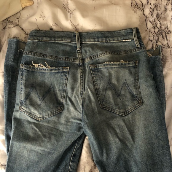 Mother High Rise Distressed Stunner Jeans 27 - Picture 4 of 8